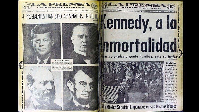 muerte de Kennedy La Prensa Fototeca, Hemeroteca y Biblioteca "Mario Vázquez Raña"